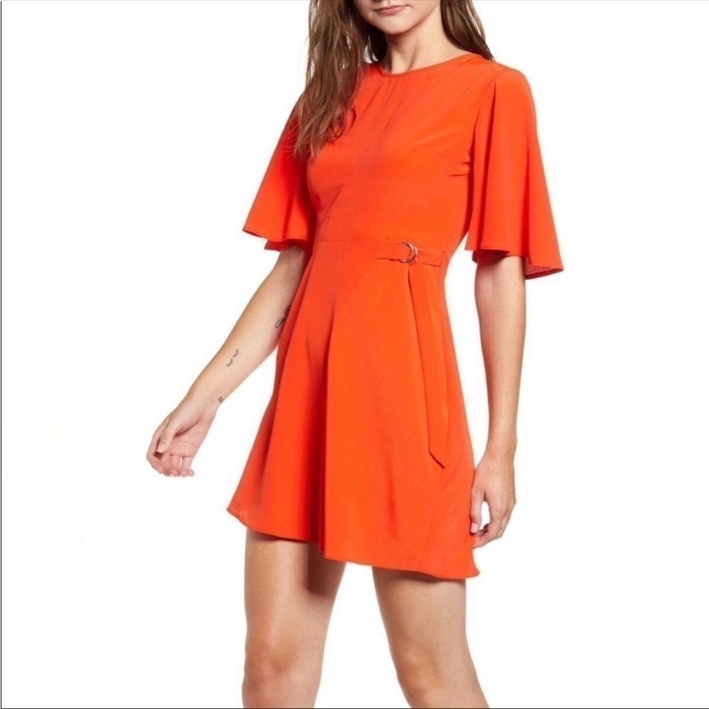 Topshop cutout mini dress Orange size 2​​​​​​​​​​​​​